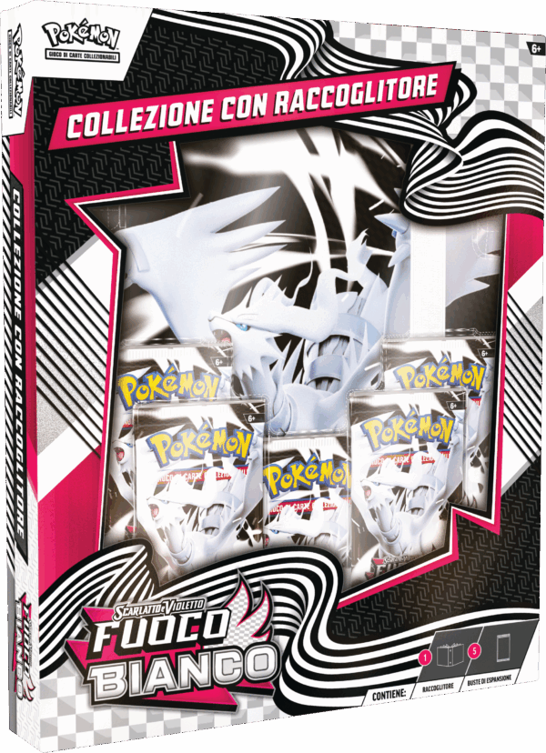 Pokemon Scarlatto e Violetto Collezione con Raccoglitore Fuoco Bianco (ITA)