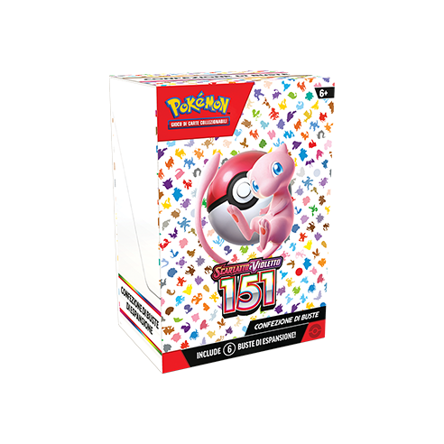 Pokemon Confezione da 6 buste Scarlatto e Violetto 151 (ITA)