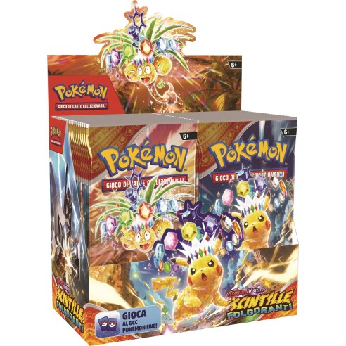 Pokemon Scarlatto e Violetto Scintille Folgoranti Box 36 Bustine (ITA)
