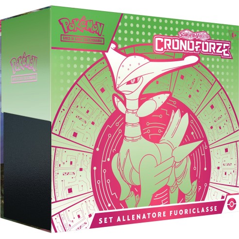 Pokémon Set Allenatore Fuoriclasse Scarlatto e Violetto Cronoforze Fogliaferrea (ITA)