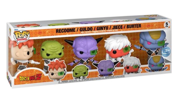Funko Pop Recoome-Guldo-Ginyu-Jiece-Burter Dragon Ball Z Special Edition 5 Pack