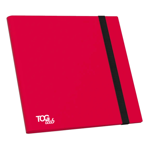 TcgLab - Raccoglitore a 12 Tasche (480 carte) - Colore Rosso
